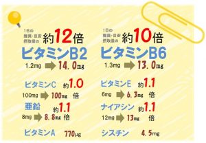 肌の栄養摂取量比較【ディアナチュラ】ストロング39アミノ マルチビタミン＆ミネラル